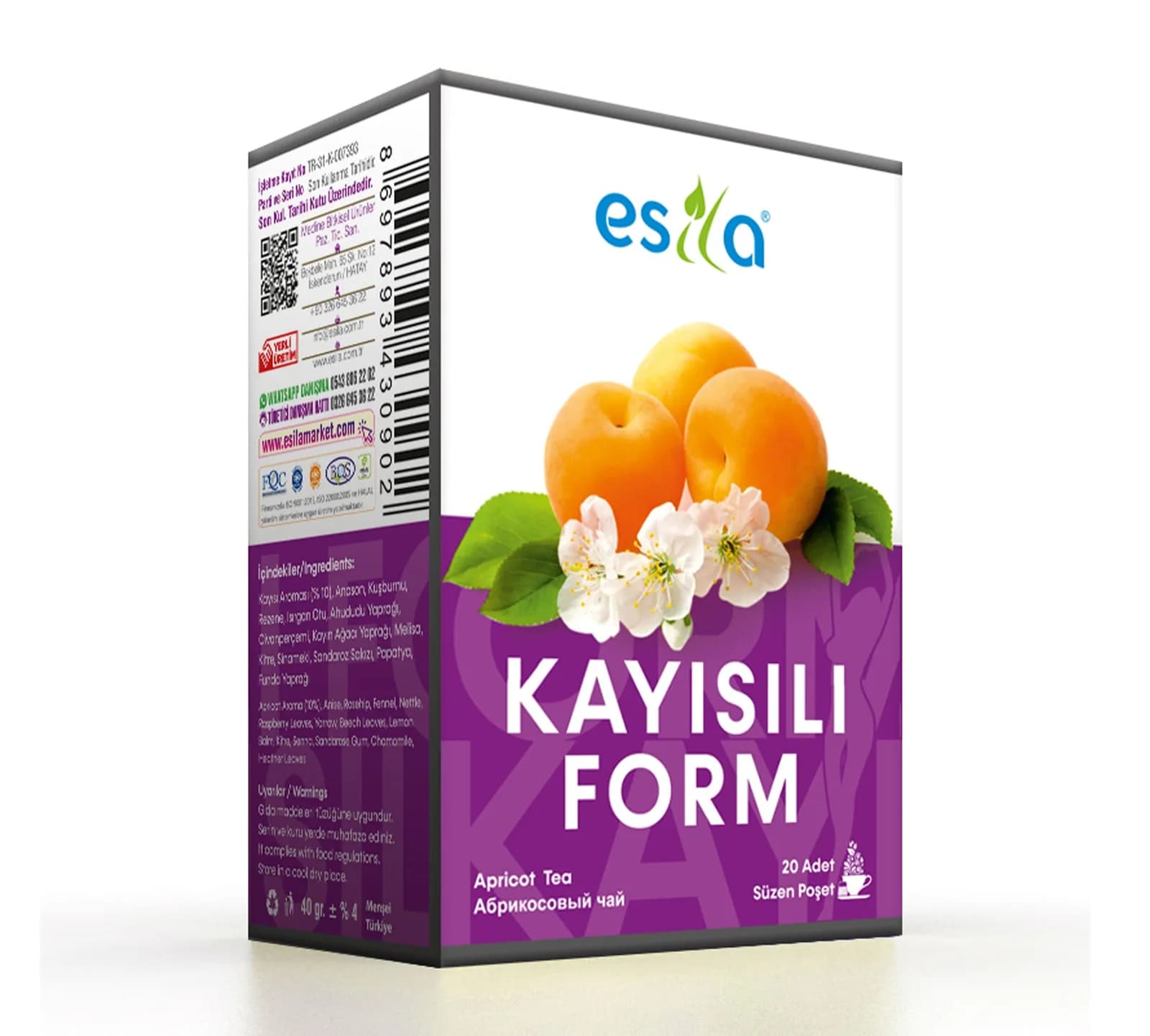 Kayısılı Form 20 li Çay