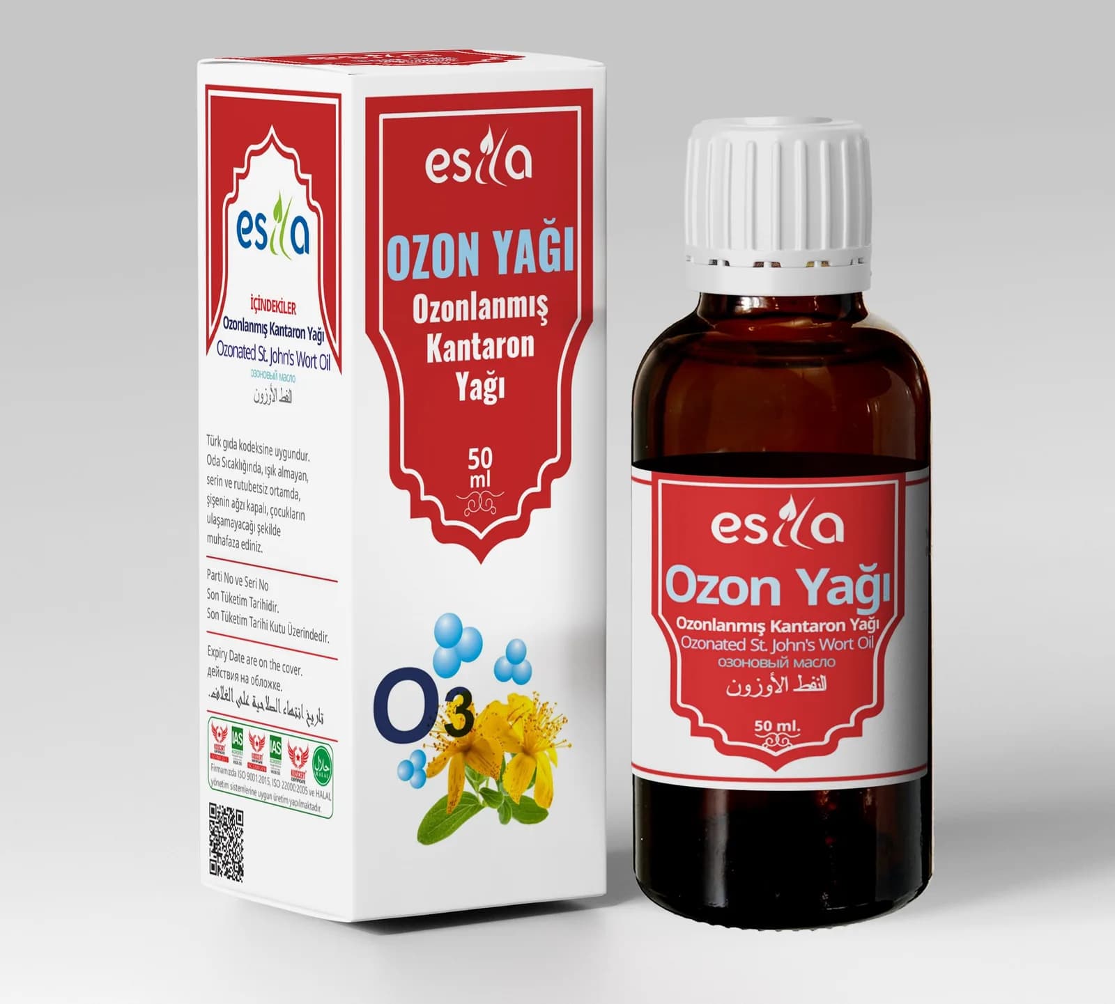 Ozon Yağı (Ozonlanmış Kantaron Yağı) 50 ml