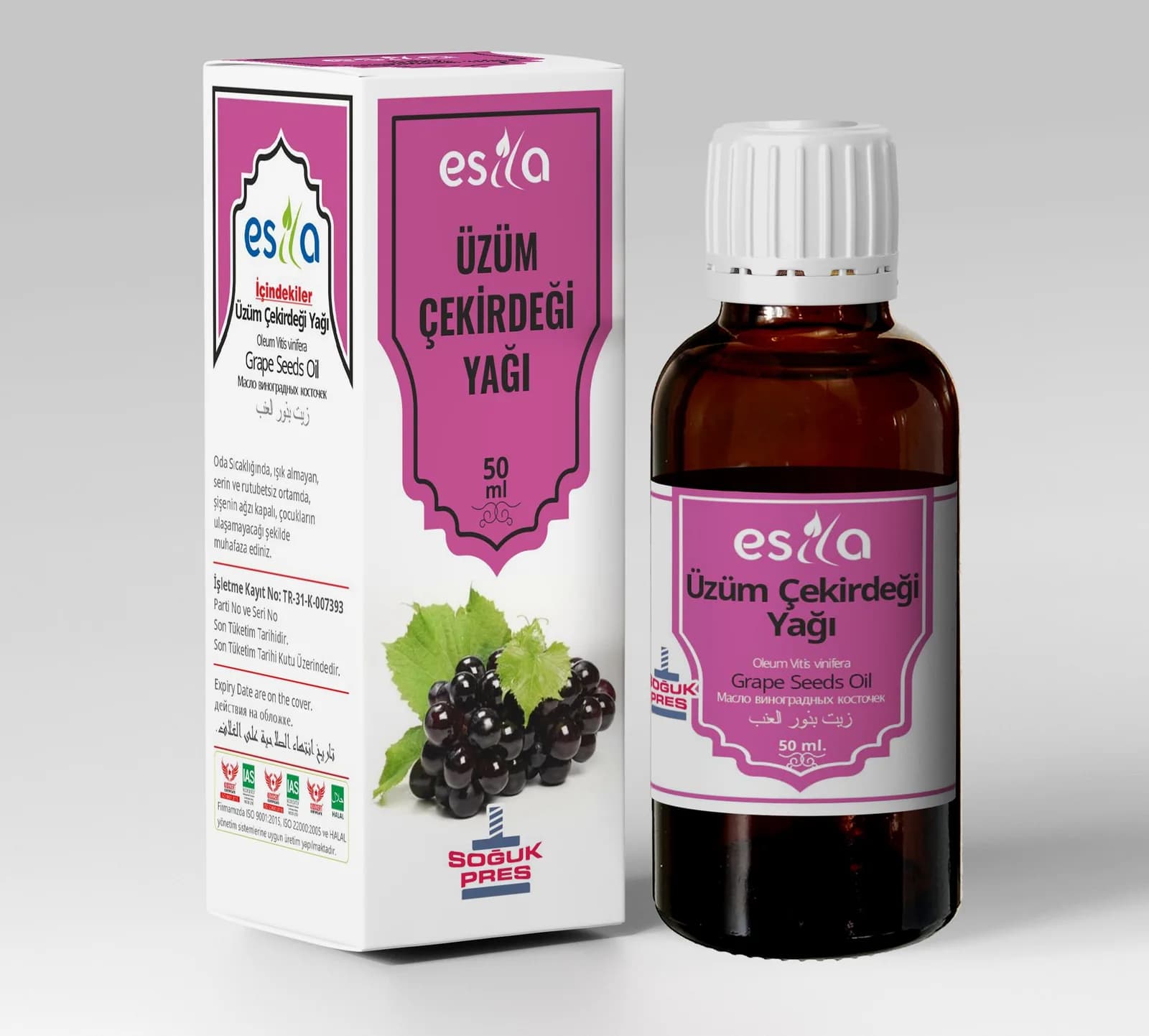 Üzüm Çekirdeği Yağı 50 ml