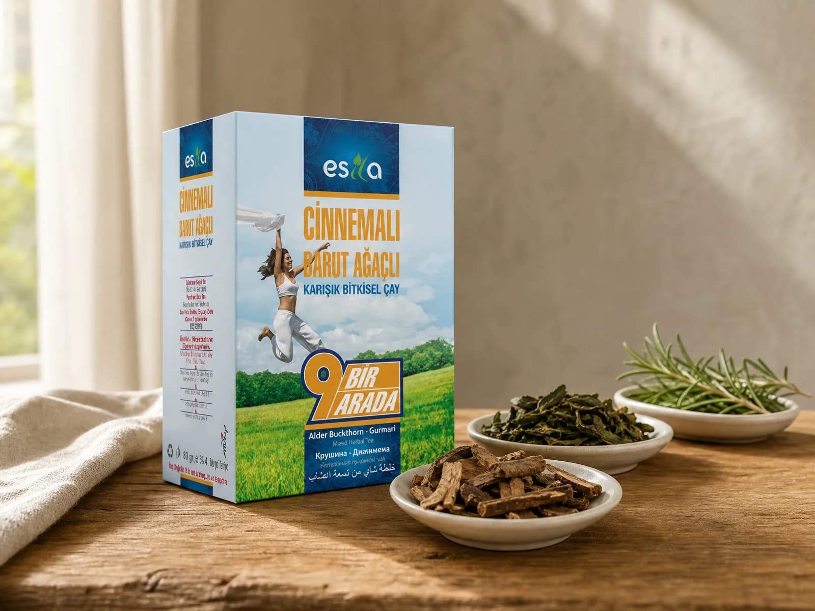 شاي Esila بتسعة مكونات نباتية