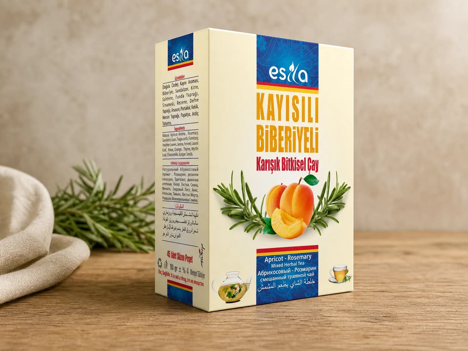 شاي Esila بالمشمش وإكليل الجبل