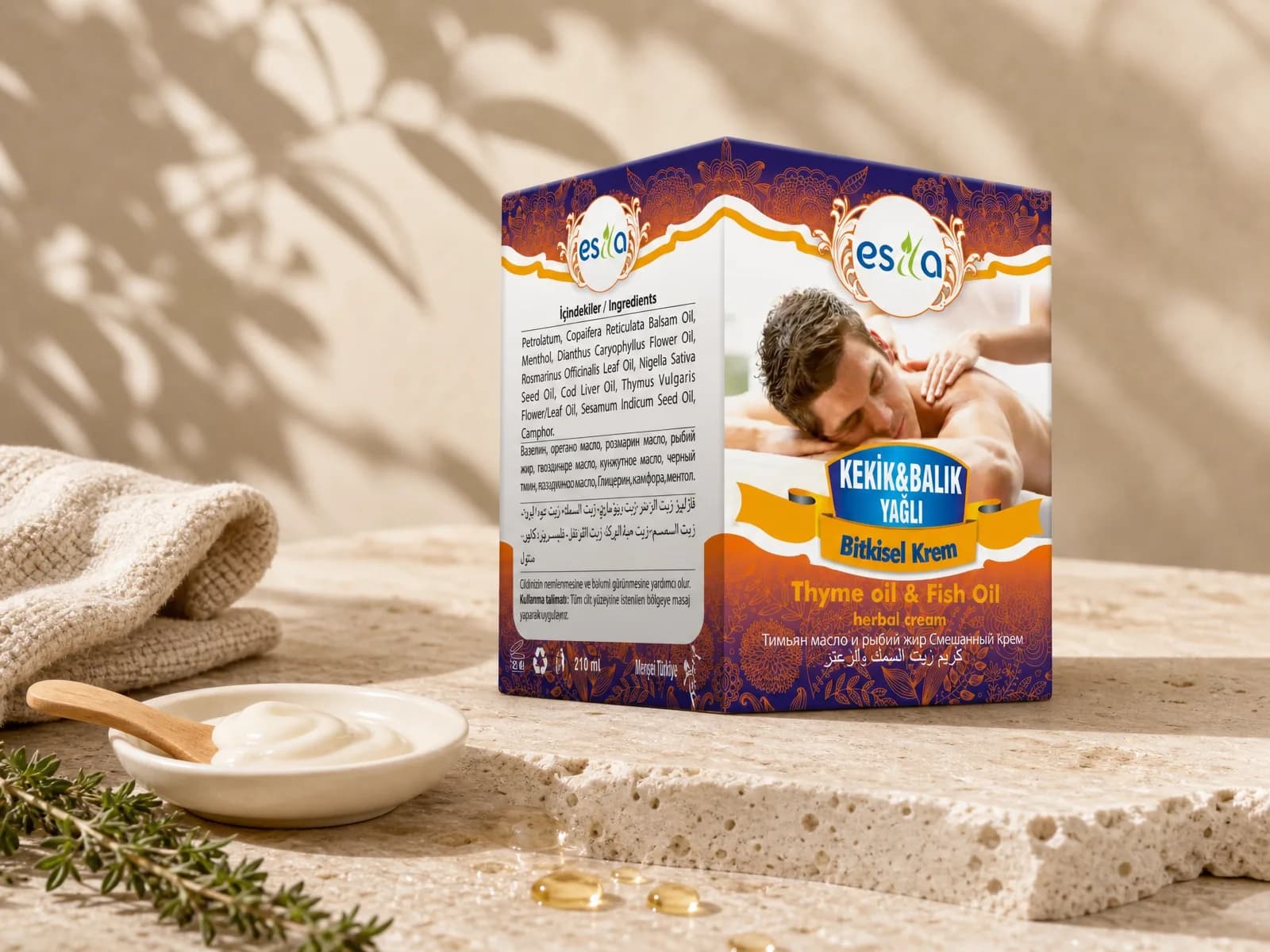 كريم Esila بالزعتر وزيت السمك
