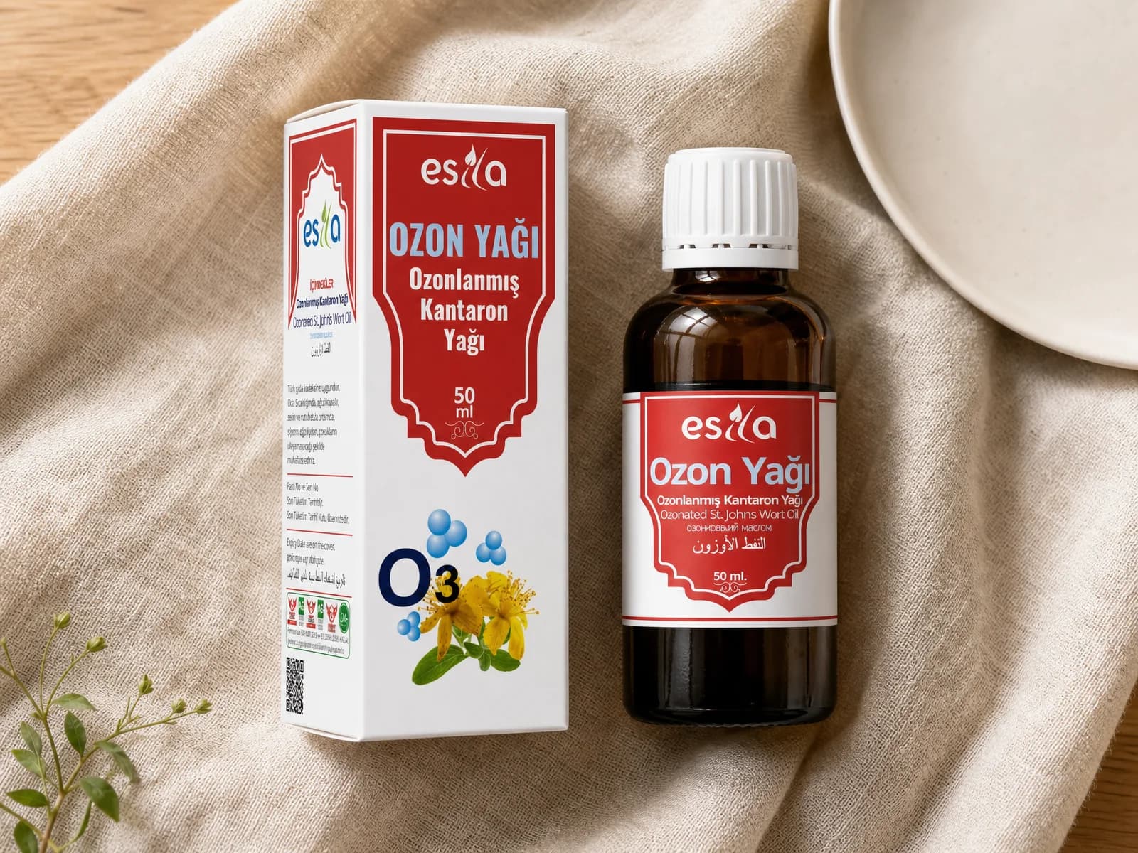 Esila Ozonlanmış Sarı Kantaron Yağı