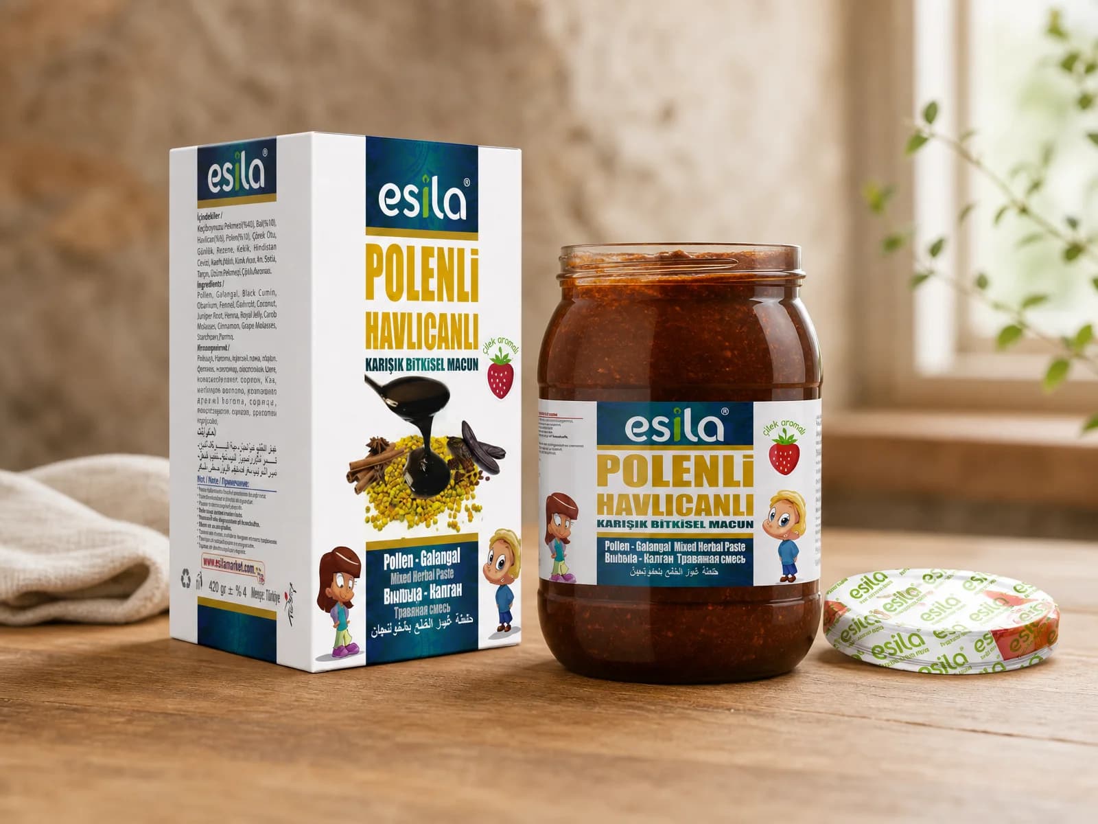 معجون Esila باللقاح والخولنجان