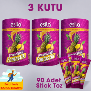 3 Kutu Bromelainli Fantastik Toz (30 Stick)